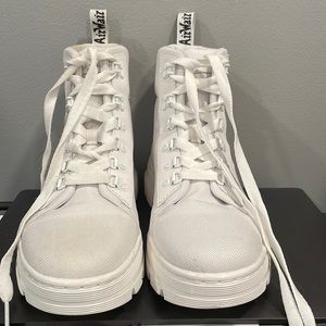 White Dr. Marten White Combs boots